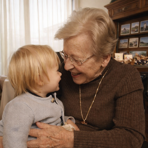 Grossmutter mit Enkelkind – die Inspiration für CartaVia